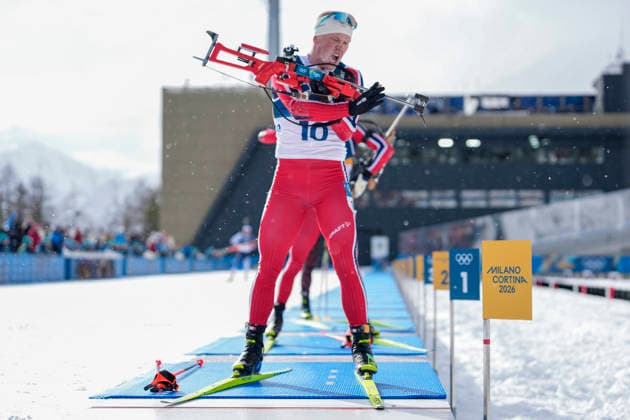 Winter Olympics in Milan Cortina 2026 Anterselva, Italy 20260220. Johannes Dale-Skjevdal from Norway cheers during the men s 15 km mass start in biathlon at the Winter Olympics in Milano Cortina 2026. Photo: Heiko Junge NTB Anterselva Italy EDITORIAL USE ONLY. RESTRICTED USE FOR BETTING COMPANIES Ref:_SPOmSlrxzsYLSI.jpg *** Winter Olympics in Milan Cortina 2026 Anterselva, Italy 20260220 Johannes Dale Skjevdal from Norway cheers during the men s 15 km mass start in biathlon at the Winter Olympics in Milan Cortina 2026 Photo Heiko Junge NTB Anterselva Italy EDITORIAL USE ONLY RESTRICTED USE FOR BETTING COMPANIES  Copyright: xHeikoxJungex xNTBx