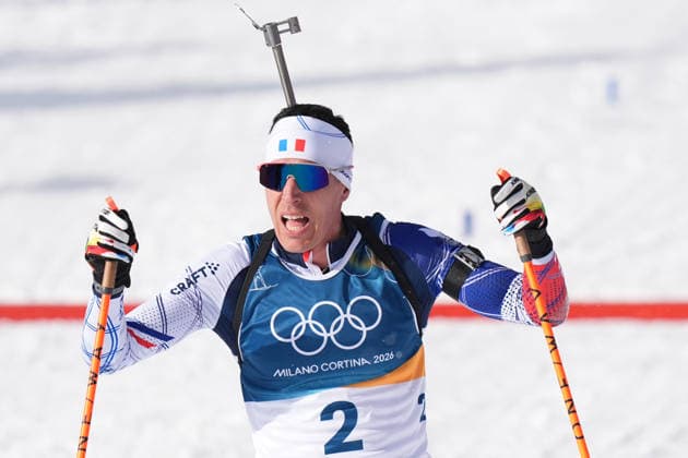 France™s FILLON MAILLET Quentin bronze medal during Biathlon Men s 15km Mass Start at Antholz-Anterselva Biathlon Arena at the Milano Cortina 2026 Winter Olympics, in Anterselva (Italy) February 20 , 2026 (Spada LaPresse)  Copyright: xSpada LaPressex