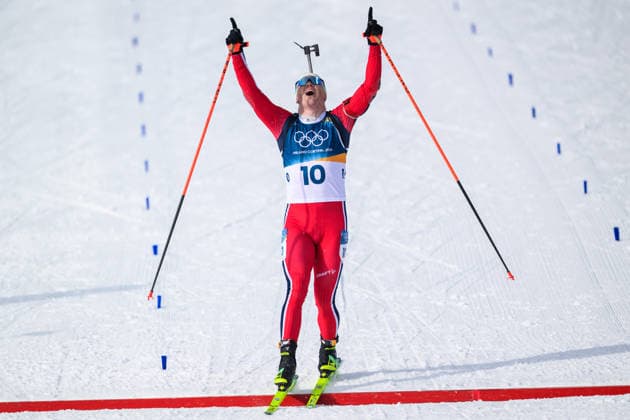 260220 Johannes Dale-Skjevdal of Norway celebrates as he crosses the finish line in men s biathlon 15 km mass start during day 14 of the 2026 Winter Olympics on February 20, 2026 in Anterselva. Photo: Mathias Bergeld BILDBYRAN kod MB MB1339 skidskytte biathlon skiskyting Olympic Games, Olympische Spiele, Olympia, OS olympics winter olympics os ol olympiska spel vinter-os olympiske leker milano cortina 2026 milan cortina 2026 milano cortina 2026 olympic games milano cortina 2026 winter olympic games milano cortina-os milano cortina-ol vinter-ol 14 bbeng masstart mass start jubel celebration norge guld gold os-guld *** 260220 Johannes Dale Skjevdal of Norway celebrates as he crosses the finish line in men s biathlon 15 km mass start during day 14 of the 2026 Winter Olympics on February 20, 2026 in Anterselva Photo Mathias Bergeld BILDBYRAN code MB MB1339 biathlon biathlon olympic games olympics olympics winter olympics os ol olympiska spel vinter os olympiske leker milano cortina 2026 milan cortina 2026 milano cortina 2026 olympic games milano cortina 2026 winter olympic games milano cortina os milano cortina ol vinter ol 14 bbeng masstart mass start jubel celebration norge guld gold os guld  Copyright: MATHIASxBERGELD BB260220MB058