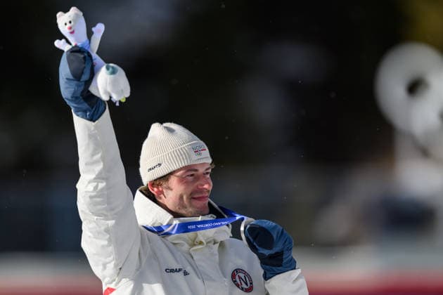 260220 Sturla Holm Laegreid of Norway celebrates with his silver medal after the men s biathlon 15 km mass start during day 14 of the 2026 Winter Olympics on February 20, 2026 in Anterselva. Photo: Mathias Bergeld BILDBYRAN kod MB MB1339 skidskytte biathlon skiskyting Olympic Games, Olympische Spiele, Olympia, OS olympics winter olympics os ol olympiska spel vinter-os olympiske leker milano cortina 2026 milan cortina 2026 milano cortina 2026 olympic games milano cortina 2026 winter olympic games milano cortina-os milano cortina-ol vinter-ol 14 bbeng masstart mass start jubel celebration norge *** 260220 Sturla Holm Laegreid of Norway celebrates with his silver medal after the men s biathlon 15 km mass start during day 14 of the 2026 Winter Olympics on February 20, 2026 in Anterselva Photo Mathias Bergeld BILDBYRAN code MB MB1339 biathlon biathlon biathlon olympic games olympics olympics winter olympics os ol olympiska spel vinter os olympiske leker milano cortina 2026 milan cortina 2026 milano cortina 2026 olympic games milano cortina 2026 winter olympic games milano cortina os milano cortina ol vinter ol 14 bbeng masstart mass start jubel celebration norge  Copyright: MATHIASxBERGELD BB260220MB059