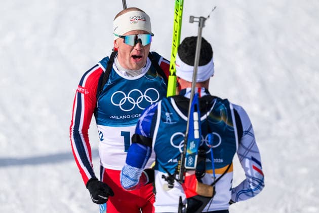 260220 Johannes Dale-Skjevdal of Norway celebrates after the men s biathlon 15 km mass start during day 14 of the 2026 Winter Olympics on February 20, 2026 in Anterselva. Photo: Mathias Bergeld BILDBYRAN kod MB MB1339 skidskytte biathlon skiskyting Olympic Games, Olympische Spiele, Olympia, OS olympics winter olympics os ol olympiska spel vinter-os olympiske leker milano cortina 2026 milan cortina 2026 milano cortina 2026 olympic games milano cortina 2026 winter olympic games milano cortina-os milano cortina-ol vinter-ol 14 bbeng masstart mass start jubel celebration norge guld gold os-guld *** 260220 Johannes Dale Skjevdal of Norway celebrates after the men s biathlon 15 km mass start during day 14 of the 2026 Winter Olympics on February 20, 2026 in Anterselva Photo Mathias Bergeld BILDBYRAN code MB MB1339 biathlon biathlon biathlon olympic games olympics olympics winter olympics os ol olympiska spel vinter os olympiske leker milano cortina 2026 milan cortina 2026 milano cortina 2026 olympic games milano cortina 2026 winter olympic games milano cortina os milano cortina ol vinter ol 14 bbeng masstart mass start jubel celebration norge guld gold os guld  Copyright: MATHIASxBERGELD BB260220MB060