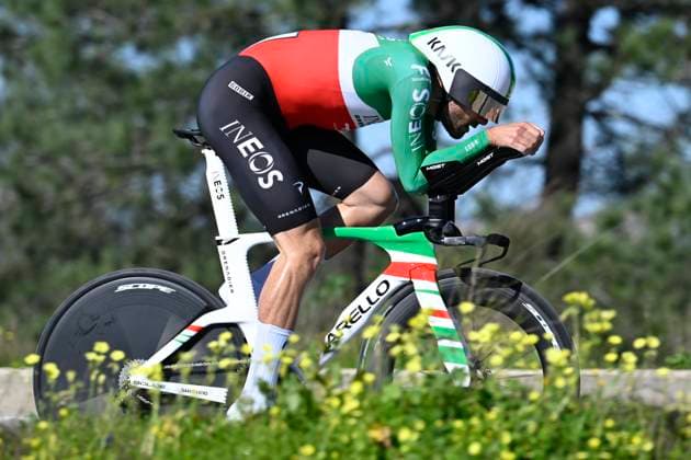 Volta Algarve 2026 Stage 3 VILAMOURA, PORTUGAL - FEBRUARY 20 : Ganna Filippo (ITA) of INEOS Grenadiers during stage 3 of the 52th edition of Volta Algarve an UCI ProSeries 2.Pro Individual Time Trial stage for Men Elite of 19.5 km with start in Vilamoura and finish in Vilamoura on February 20, 2026 in Vilamoura, Portugal, 20 02 2026 ( Motordriver Guy De Vuyst - Vilamoura Portugal  Copyright: xNicoxVereeckenx