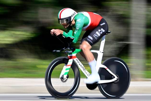 Volta Algarve 2026 Stage 3 VILAMOURA, PORTUGAL - FEBRUARY 20 : Ganna Filippo (ITA) of INEOS Grenadiers during stage 3 of the 52th edition of Volta Algarve an UCI ProSeries 2.Pro Individual Time Trial stage for Men Elite of 19.5 km with start in Vilamoura and finish in Vilamoura on February 20, 2026 in Vilamoura, Portugal, 20 02 2026 ( Motordriver Guy De Vuyst - Vilamoura Portugal  Copyright: xNicoxVereeckenx