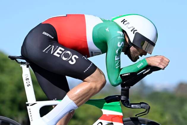 Volta Algarve 2026 Stage 3 VILAMOURA, PORTUGAL - FEBRUARY 20 : Ganna Filippo (ITA) of INEOS Grenadiers during stage 3 of the 52th edition of Volta Algarve an UCI ProSeries 2.Pro Individual Time Trial stage for Men Elite of 19.5 km with start in Vilamoura and finish in Vilamoura on February 20, 2026 in Vilamoura, Portugal, 20 02 2026 ( Motordriver Guy De Vuyst - Vilamoura Portugal  Copyright: xNicoxVereeckenx