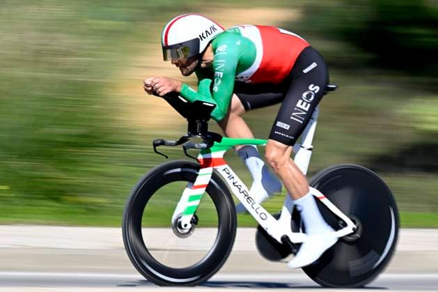 Volta Algarve 2026 Stage 3 VILAMOURA, PORTUGAL - FEBRUARY 20 : Ganna Filippo (ITA) of INEOS Grenadiers during stage 3 of the 52th edition of Volta Algarve an UCI ProSeries 2.Pro Individual Time Trial stage for Men Elite of 19.5 km with start in Vilamoura and finish in Vilamoura on February 20, 2026 in Vilamoura, Portugal, 20 02 2026 ( Motordriver Guy De Vuyst - Vilamoura Portugal  Copyright: xNicoxVereeckenx