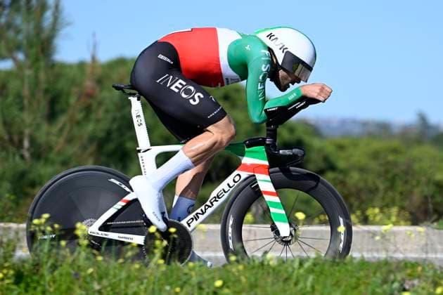 Volta Algarve 2026 Stage 3 VILAMOURA, PORTUGAL - FEBRUARY 20 : Ganna Filippo (ITA) of INEOS Grenadiers during stage 3 of the 52th edition of Volta Algarve an UCI ProSeries 2.Pro Individual Time Trial stage for Men Elite of 19.5 km with start in Vilamoura and finish in Vilamoura on February 20, 2026 in Vilamoura, Portugal, 20 02 2026 ( Motordriver Guy De Vuyst - Vilamoura Portugal  Copyright: xNicoxVereeckenx