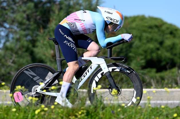 Volta Algarve 2026 Stage 3 VILAMOURA, PORTUGAL - FEBRUARY 20 : Van Tricht Floris (BEL) of NSN Cycling Team during stage 3 of the 52th edition of Volta Algarve an UCI ProSeries 2.Pro Individual Time Trial stage for Men Elite of 19.5 km with start in Vilamoura and finish in Vilamoura on February 20, 2026 in Vilamoura, Portugal, 20 02 2026 ( Motordriver Guy De Vuyst - Vilamoura Portugal  Copyright: xNicoxVereeckenx