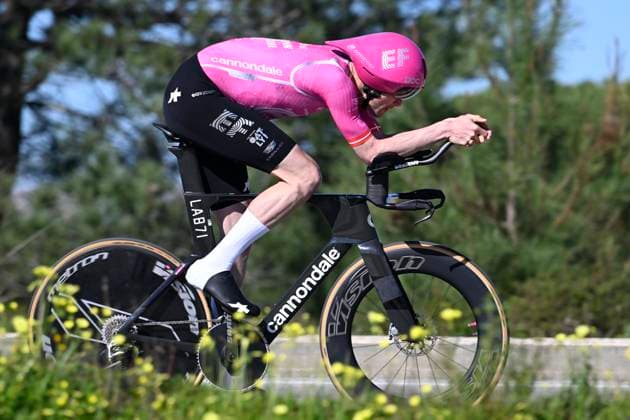 Volta Algarve 2026 Stage 3 VILAMOURA, PORTUGAL - FEBRUARY 20 : Asgreen Kasper (DEN) of EF Education - Easypost during stage 3 of the 52th edition of Volta Algarve an UCI ProSeries 2.Pro Individual Time Trial stage for Men Elite of 19.5 km with start in Vilamoura and finish in Vilamoura on February 20, 2026 in Vilamoura, Portugal, 20 02 2026 ( Motordriver Guy De Vuyst - Vilamoura Portugal  Copyright: xNicoxVereeckenx