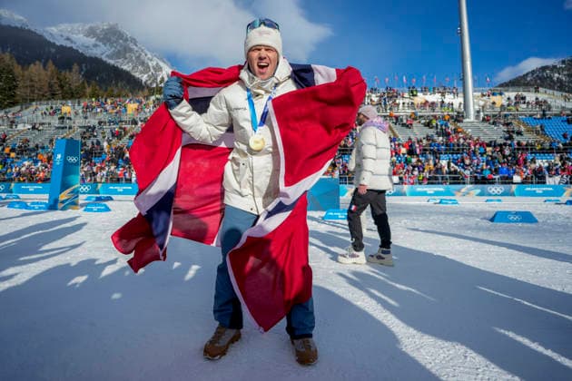 Winter Olympics in Milan Cortina 2026 Anterselva, Italy 20260220. Gold medalist Johannes Dale-Skjevdal after the 15 km mass start for men in biathlon during the Winter Olympics in Milano Cortina 2026. Photo: Heiko Junge NTB Anterselva Italy EDITORIAL USE ONLY. RESTRICTED USE FOR BETTING COMPANIES Ref:_SPOVB76x2XzJBE.jpg *** Winter Olympics in Milan Cortina 2026 Anterselva, Italy 20260220 Gold medalist Johannes Dale Skjevdal after the 15 km mass start for men in biathlon during the Winter Olympics in Milan Cortina 2026 Photo Heiko Junge NTB Anterselva Italy EDITORIAL USE ONLY RESTRICTED USE FOR BETTING COMPANIES  Copyright: xHeikoxJungex xNTBx