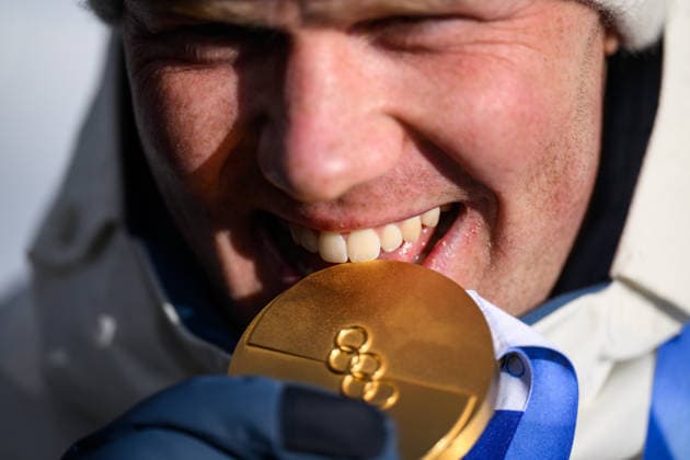 260220 Johannes Dale-Skjevdal of Norway celebrates with his gold medal after the men s biathlon 15 km mass start during day 14 of the 2026 Winter Olympics on February 20, 2026 in Anterselva. Photo: Mathias Bergeld BILDBYRAN kod MB MB1339 skidskytte biathlon skiskyting Olympic Games, Olympische Spiele, Olympia, OS olympics winter olympics os ol olympiska spel vinter-os olympiske leker milano cortina 2026 milan cortina 2026 milano cortina 2026 olympic games milano cortina 2026 winter olympic games milano cortina-os milano cortina-ol vinter-ol 14 bbeng masstart mass start jubel celebration norge guld gold os-guld *** 260220 Johannes Dale Skjevdal of Norway celebrates with his gold medal after the men s biathlon 15 km mass start during day 14 of the 2026 Winter Olympics on February 20, 2026 in Anterselva Photo Mathias Bergeld BILDBYRAN code MB MB1339 biathlon biathlon olympic games olympics olympics winter olympics os ol olympiska spel vinter os olympiske leker milano cortina 2026 milan cortina 2026 milano cortina 2026 olympic games milano cortina 2026 winter olympic games milano cortina os milano cortina ol vinter ol 14 bbeng masstart mass start jubel celebration norge guld gold os guld  Copyright: MATHIASxBERGELD BB260220MB074
