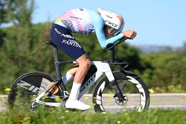 Volta Algarve 2026 Stage 3 VILAMOURA, PORTUGAL - FEBRUARY 20 : Frigo Marco (ITA) of NSN Cycling Team during stage 3 of the 52th edition of Volta Algarve an UCI ProSeries 2.Pro Individual Time Trial stage for Men Elite of 19.5 km with start in Vilamoura and finish in Vilamoura on February 20, 2026 in Vilamoura, Portugal, 20 02 2026 ( Motordriver Guy De Vuyst - Vilamoura Portugal  Copyright: xNicoxVereeckenx