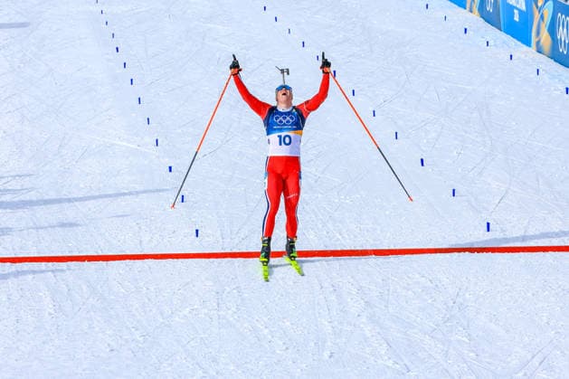 Winter Olympics - Biathlon Men Mass Start 15 Kilometers J Dale Skjevdal (NOR) during Olympic Winter games, Winterspiele,Spiele, Summer games Milano-Cortina 2026, Biathlon Men s 15 km Mass Start on February 20, 2026 at Antholz-Anterselva Biathlon Arena in Anterselva, Italy Photo by Luciano Maria Bisi IPA ABACAPRESS.COM Cortina D Ampezzo Italy  Copyright: xIPAxSport ABACAx