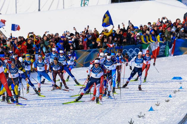 Winter Olympics - Biathlon Men Mass Start 15 Kilometers athletes during Olympic Winter games, Winterspiele,Spiele, Summer games Milano-Cortina 2026, Biathlon Men s 15 km Mass Start on February 20, 2026 at Antholz-Anterselva Biathlon Arena in Anterselva, Italy Photo by Luciano Maria Bisi IPA ABACAPRESS.COM Cortina D Ampezzo Italy  Copyright: xIPAxSport ABACAx