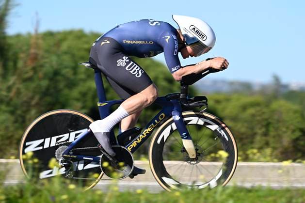 Volta Algarve 2026 Stage 3 VILAMOURA, PORTUGAL - FEBRUARY 20 : De La Cruz David (ESP) of Pinarello - Q36.5 Pro Cycling Team during stage 3 of the 52th edition of Volta Algarve an UCI ProSeries 2.Pro Individual Time Trial stage for Men Elite of 19.5 km with start in Vilamoura and finish in Vilamoura on February 20, 2026 in Vilamoura, Portugal, 20 02 2026 ( Motordriver Guy De Vuyst - Vilamoura Portugal  Copyright: xNicoxVereeckenx