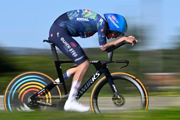 Volta Algarve 2026 Stage 3 VILAMOURA, PORTUGAL - FEBRUARY 20 : Van Baarle Dylan (NED) of Soudal Quick-Step during stage 3 of the 52th edition of Volta Algarve an UCI ProSeries 2.Pro Individual Time Trial stage for Men Elite of 19.5 km with start in Vilamoura and finish in Vilamoura on February 20, 2026 in Vilamoura, Portugal, 20 02 2026 ( Motordriver Guy De Vuyst - Vilamoura Portugal  Copyright: xNicoxVereeckenx