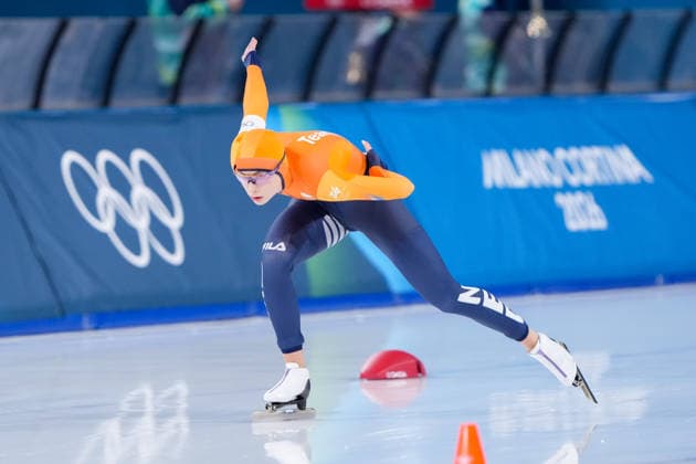 2026-02-20 - Milano Cortina 2026 Winter Olympics 1500m Women MILAN, ITALY - FEBRUARY 20: Femke Kok of Netherlands during the 1500m Women on day 16 of the Milano Cortina 2026 Winter Olympics at the Milano Speed skating, Eisschnelllauf Arena on February 20, 2026 in Milan, Italy Milan Milano Speed Skating Arena Italy Content not available for redistribution in The Netherlands directly or indirectly through any third parties. Copyright: xAndrexWeeningx