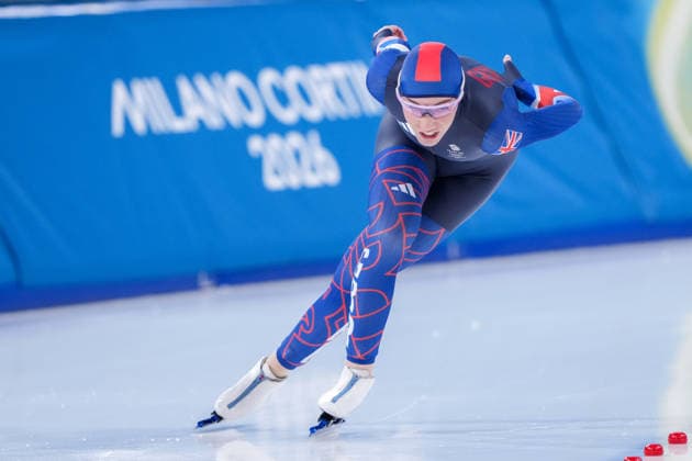 2026-02-20 - Milano Cortina 2026 Winter Olympics 1500m Women MILAN, ITALY - FEBRUARY 20: Ellia Smeding of United Kingdom during the 1500m Women on day 16 of the Milano Cortina 2026 Winter Olympics at the Milano Speed skating, Eisschnelllauf Arena on February 20, 2026 in Milan, Italy Milan Milano Speed Skating Arena Italy Content not available for redistribution in The Netherlands directly or indirectly through any third parties. Copyright: xAndrexWeeningx