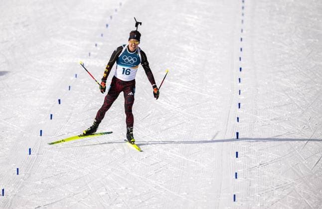 MILANO CORTINA 2026 - OLYMPISCHE WINTERSPIELE - ANTERSELVA - BIATHLON - MASSENSTART 15KM MÄNNER ** NUR FÜR REDAKTIONELLE ZWECKE ** EDITORIAL USE ONLY **<p>20 02 2026-Anterselva: Olympische Winterspiele Milano Cortina 2026 Biathlon Anterselva Biathlon Arena - Antholz Event: 15km Massenstart Männer im Foto: Philipp Horn 16 (GER) ( Italien Venetien Antholz Copyright: SaschaxFromm *** MILANO CORTINA 2026 OLYMPIC WINTER GAMES ANTERSELVA BIATHLON MASS START 15KM MEN FOR EDITORIAL PURPOSES ONLY p 20 02 2026 Anterselva Olympic Winter Games Milano Cortina 2026 Biathlon Anterselva Biathlon Arena Antholz Event 15km Mass Start Men in photo Philipp Horn 16 GER Italy Veneto Antholz Copyright SaschaxFromm Copyright: SaschaxFromm doc84nr0k4rloy116nhnbm1 ,EDITORIAL USE ONLY