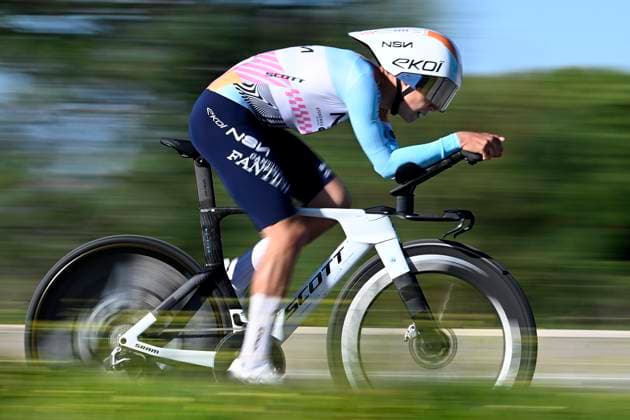 Volta Algarve 2026 Stage 3 VILAMOURA, PORTUGAL - FEBRUARY 20 : Pinarello Alessandro (ITA) of NSN Cycling Team during stage 3 of the 52th edition of Volta Algarve an UCI ProSeries 2.Pro Individual Time Trial stage for Men Elite of 19.5 km with start in Vilamoura and finish in Vilamoura on February 20, 2026 in Vilamoura, Portugal, 20 02 2026 ( Motordriver Guy De Vuyst - Vilamoura Portugal  Copyright: xNicoxVereeckenx