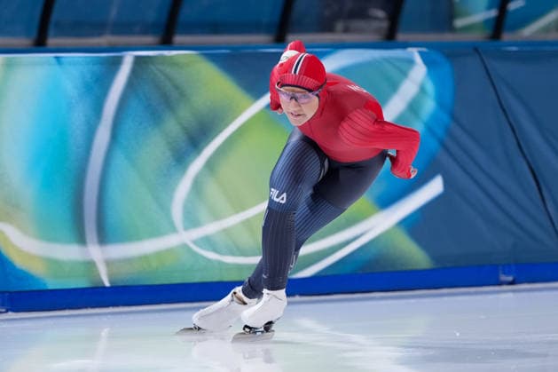 2026-02-20 - Milano Cortina 2026 Winter Olympics 1500m Women MILAN, ITALY - FEBRUARY 20: Aurora Grinden Lovas of Norway during the 1500m Women on day 16 of the Milano Cortina 2026 Winter Olympics at the Milano Speed skating, Eisschnelllauf Arena on February 20, 2026 in Milan, Italy Milan Milano Speed Skating Arena Italy Content not available for redistribution in The Netherlands directly or indirectly through any third parties. Copyright: xAndrexWeeningx