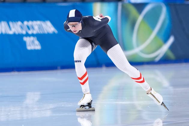 2026-02-20 - Milano Cortina 2026 Winter Olympics 1500m Women MILAN, ITALY - FEBRUARY 20: Jeannine Rosner of Austria during the 1500m Women on day 16 of the Milano Cortina 2026 Winter Olympics at the Milano Speed skating, Eisschnelllauf Arena on February 20, 2026 in Milan, Italy Milan Milano Speed Skating Arena Italy Content not available for redistribution in The Netherlands directly or indirectly through any third parties. Copyright: xAndrexWeeningx