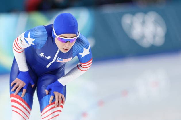 Winter Olympics - Speed skating, Eisschnelllauf Women’s 1500 Final Greta Myers of Team United States competes during the Speed Skating Women s 1500m on day fourteen of the Milano Cortina 2026 Winter Olympic Games, Olympische Spiele, Olympia, OS at Milano Speed Skating Stadium on February 20, 2026 in Milan, Italy. Photo by Alexis Jumeau ABACAPRESS.COM Milan Italy  Copyright: xJumeauxAlexis ABACAx
