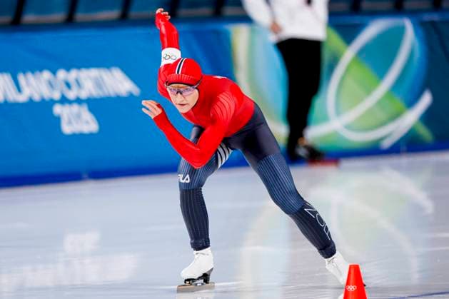 Aurora Grinden Lovas of Norway Women s 1500m, Milano Cortina 2026 Winter Olympics: Day 14, Speed skating, Eisschnelllauf - Milano Cortina 2026 Winter Olympics: Day 14, Milano Speed Skating Stadium, February 20, 2026, Milan, Italy.