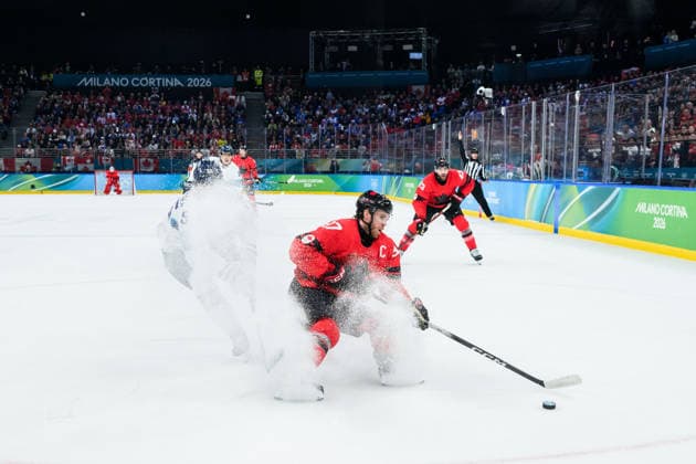 260220 Connor McDavid of Canada in the men s Ice hockey, Eishockey semifinal between Canada and Finland during day 14 of the 2026 Winter Olympics on February 20, 2026 in Milan. Photo: Carl Sandin BILDBYRAN kod CS CS0887 ishockey ice hockey Olympic Games, Olympische Spiele, Olympia, OS olympics winter olympics os ol olympiska spel vinter-os olympiske leker milano cortina 2026 milan cortina 2026 milano cortina 2026 olympic games milano cortina 2026 winter olympic games milano cortina-os milano cortina-ol vinter-ol 14 bbeng finland canada kanada *** 260220 Connor McDavid of Canada in the men s ice hockey semifinal between Canada and Finland during day 14 of the 2026 Winter Olympics on February 20, 2026 in Milan Photo Carl Sandin BILDBYRAN kod CS CS0887 ishockey ice hockey olympic games olympics winter olympics os ol olympiska spel vinter os olympiske leker milano cortina 2026 milan cortina 2026 milano cortina 2026 olympic games milano cortina 2026 winter olympic games milano cortina os milano cortina ol vinter ol 14 bbeng finland canada kanada  Copyright: CARLxSANDIN BB260220CS012