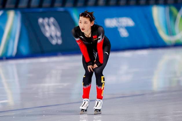 Jiaxuan Li of China looks exhausted after Women s 1500m, Milano Cortina 2026 Winter Olympics: Day 14, Speed skating, Eisschnelllauf - Milano Cortina 2026 Winter Olympics: Day 14, Milano Speed Skating Stadium, February 20, 2026, Milan, Italy.