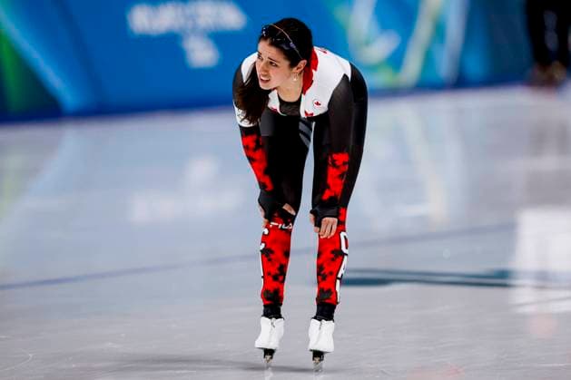 Beatrice Lamarche of Canada looks exhausted after Women s 1500m, Milano Cortina 2026 Winter Olympics: Day 14, Speed skating, Eisschnelllauf - Milano Cortina 2026 Winter Olympics: Day 14, Milano Speed Skating Stadium, February 20, 2026, Milan, Italy.