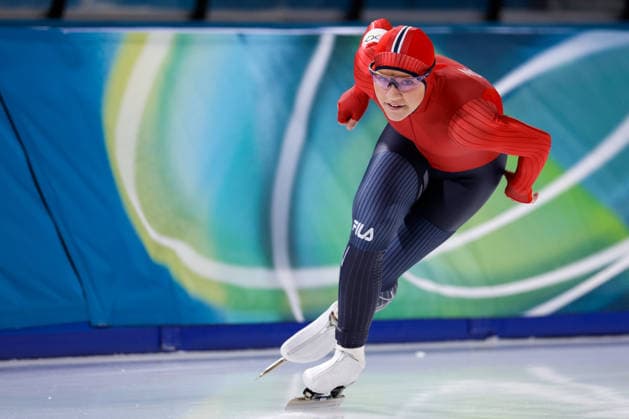 2026-02-20 Speed skating, Eisschnelllauf - Milano Cortina 2026 Winter Olympics - Day 14 MILAN, ITALY - FEBRUARY 20: Aurora Grinden Lovas of Norway competing in the Women s 1500m during Day 14 of Speed Skating - Milano Cortina 2026 Winter Olympics at Milano Speed Skating Stadium on February 20, 2026 in Milan, Italy. (Photo by Joris Verwijst BSR Agency) Milan Italy Content not available for redistribution in The Netherlands directly or indirectly through any third parties. Copyright: xBSRxAgencyx