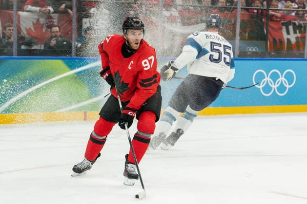 Ice hockey, Eishockey - Milano Cortina 2026 Winter Olympics: Day 14 Connor McDavid during Milano Cortina 2026 Winter Olympics Semi-final Men s Hockey Canada vs Finland match at Milano Santagiulia Ice Hockey Arena in Milan on February 20, 2026 Milan Italy  Copyright: xFotoxOlimpikx originalFilename:jastrzebowski-icehocke260220_npvCI.jpg