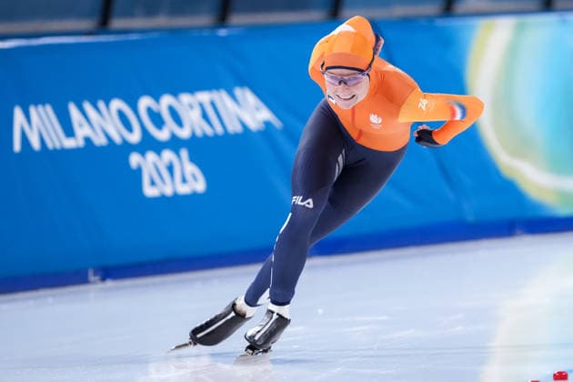 2026-02-20 - Milano Cortina 2026 Winter Olympics 1500m Women MILAN, ITALY - FEBRUARY 20: Marijke Groenewoud of Netherlands during the 1500m Women on day 16 of the Milano Cortina 2026 Winter Olympics at the Milano Speed skating, Eisschnelllauf Arena on February 20, 2026 in Milan, Italy Milan Milano Speed Skating Arena Italy Content not available for redistribution in The Netherlands directly or indirectly through any third parties. Copyright: xAndrexWeeningx