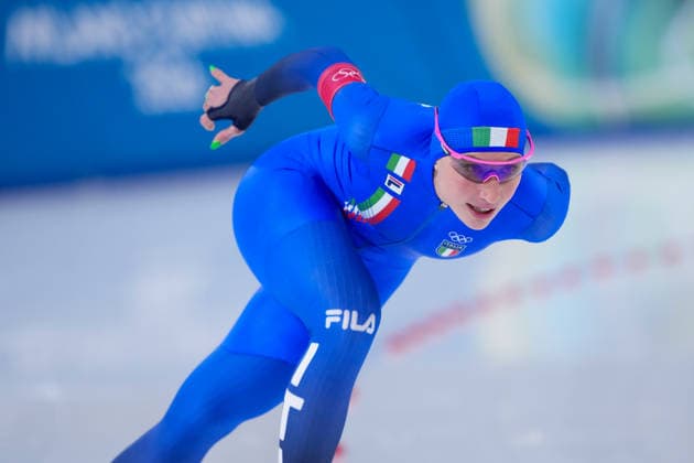 2026-02-20 - Milano Cortina 2026 Winter Olympics 1500m Women MILAN, ITALY - FEBRUARY 20: Francesca Lollobrigida of Italy during the 1500m Women on day 16 of the Milano Cortina 2026 Winter Olympics at the Milano Speed skating, Eisschnelllauf Arena on February 20, 2026 in Milan, Italy Milan Milano Speed Skating Arena Italy Content not available for redistribution in The Netherlands directly or indirectly through any third parties. Copyright: xAndrexWeeningx