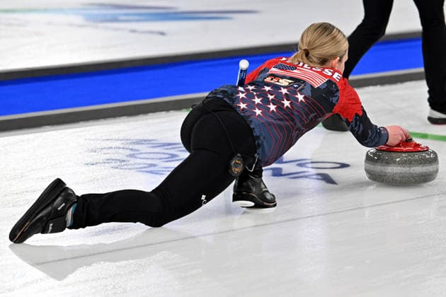 Cortina d Ampezzo, Italy, February 20th 2026. During the Curling Women s Semi-final match between United States of America and Switzerland of the Olympic Winter games, Winterspiele,Spiele, Summer games 2026 in Cortina d Ampezzo, Italy. (Photo by Igor Kupljenik Sports Press Photo)  Copyright: xIgorxKupljenikx xSPPx Sportspressphoto_SPR95053