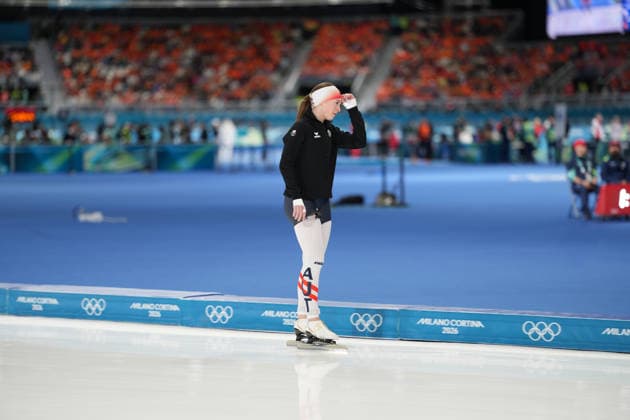 OLYMPICS - Winter Olympic Games, Olympische Spiele, Olympia, OS Milano Cortina 2026 MILAN,ITALY,20.FEB.26 - OLYMPICS, Speed skating, Eisschnelllauf - Winter Olympic Games Milano Cortina 2026, 1500m, women. Image shows Jeannine Rosner (AUT).  GEPAxpictures xRanjithxKumar
