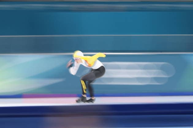 Winter Olympics - Speed skating, Eisschnelllauf Women’s 1500 Final Isabelle van Elst of Team Belgium competes during the Speed Skating Women s 1500m on day fourteen of the Milano Cortina 2026 Winter Olympic Games, Olympische Spiele, Olympia, OS at Milano Speed Skating Stadium on February 20, 2026 in Milan, Italy. Photo by Alexis Jumeau ABACAPRESS.COM Milan Italy  Copyright: xJumeauxAlexis ABACAx