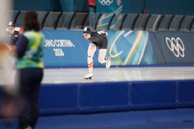 OLYMPICS - Winter Olympic Games, Olympische Spiele, Olympia, OS Milano Cortina 2026 MILAN,ITALY,20.FEB.26 - OLYMPICS, Speed skating, Eisschnelllauf - Winter Olympic Games Milano Cortina 2026, 1500m, women. Image shows Jeannine Rosner (AUT).  GEPAxpictures xRanjithxKumar