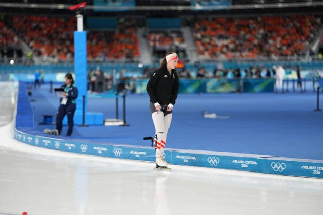 OLYMPICS - Winter Olympic Games, Olympische Spiele, Olympia, OS Milano Cortina 2026 MILAN,ITALY,20.FEB.26 - OLYMPICS, Speed skating, Eisschnelllauf - Winter Olympic Games Milano Cortina 2026, 1500m, women. Image shows Jeannine Rosner (AUT).  GEPAxpictures xRanjithxKumar