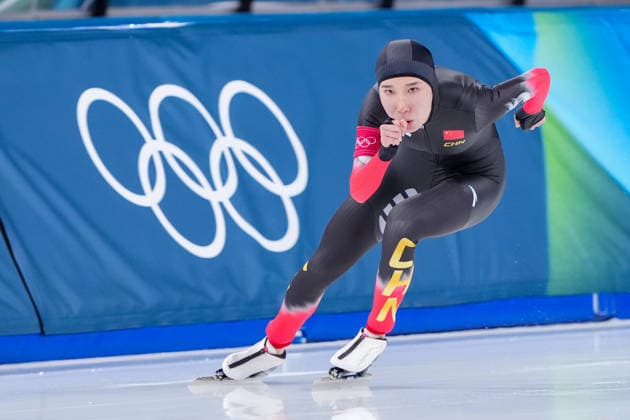 2026-02-20 - Milano Cortina 2026 Winter Olympics 1500m Women MILAN, ITALY - FEBRUARY 20: Mei Han of China during the 1500m Women on day 16 of the Milano Cortina 2026 Winter Olympics at the Milano Speed skating, Eisschnelllauf Arena on February 20, 2026 in Milan, Italy Milan Milano Speed Skating Arena Italy Content not available for redistribution in The Netherlands directly or indirectly through any third parties. Copyright: xAndrexWeeningx
