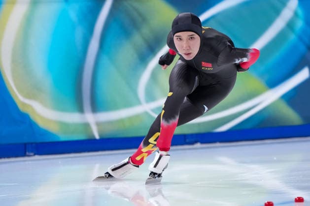 2026-02-20 - Milano Cortina 2026 Winter Olympics 1500m Women MILAN, ITALY - FEBRUARY 20: Mei Han of China during the 1500m Women on day 16 of the Milano Cortina 2026 Winter Olympics at the Milano Speed skating, Eisschnelllauf Arena on February 20, 2026 in Milan, Italy Milan Milano Speed Skating Arena Italy Content not available for redistribution in The Netherlands directly or indirectly through any third parties. Copyright: xAndrexWeeningx