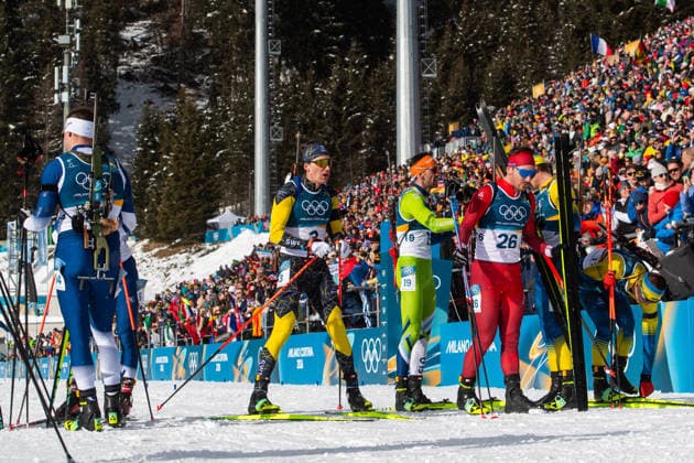 260220 Martin Ponsiluoma of Sweden looks dejected after competing in men s biathlon 15 km mass start during day 14 of the 2026 Winter Olympics on February 20, 2026 in Anterselva. Photo: Mathias Bergeld BILDBYRAN kod MB MB1339 skidskytte biathlon skiskyting Olympic Games, Olympische Spiele, Olympia, OS olympics winter olympics os ol olympiska spel vinter-os olympiske leker milano cortina 2026 milan cortina 2026 milano cortina 2026 olympic games milano cortina 2026 winter olympic games milano cortina-os milano cortina-ol vinter-ol 14 bbeng masstart mass start sweden sverige depp *** 260220 Martin Ponsiluoma of Sweden looks dejected after competing in men s biathlon 15 km mass start during day 14 of the 2026 Winter Olympics on February 20, 2026 in Anterselva Photo Mathias Bergeld BILDBYRAN code MB MB1339 biathlon biathlon olympic games olympics olympics winter olympics os ol olympiska spel vinter os olympiske leker milano cortina 2026 milan cortina 2026 milano cortina 2026 olympic games milano cortina 2026 winter olympic games milano cortina os milano cortina ol vinter ol 14 bbeng masstart mass start sweden sverige depp  Copyright: MATHIASxBERGELD BB260220MB110