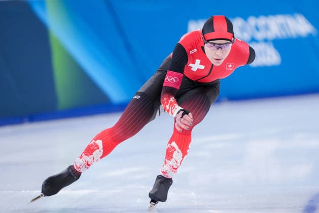 2026-02-20 - Milano Cortina 2026 Winter Olympics 1500m Women MILAN, ITALY - FEBRUARY 20: Kaitlyn McGregor of Switzerland during the 1500m Women on day 16 of the Milano Cortina 2026 Winter Olympics at the Milano Speed skating, Eisschnelllauf Arena on February 20, 2026 in Milan, Italy Milan Milano Speed Skating Arena Italy Content not available for redistribution in The Netherlands directly or indirectly through any third parties. Copyright: xAndrexWeeningx