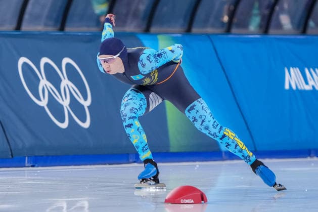 2026-02-20 - Milano Cortina 2026 Winter Olympics 1500m Women MILAN, ITALY - FEBRUARY 20: Nadezhda Morozova of Kazakhstan during the 1500m Women on day 16 of the Milano Cortina 2026 Winter Olympics at the Milano Speed skating, Eisschnelllauf Arena on February 20, 2026 in Milan, Italy Milan Milano Speed Skating Arena Italy Content not available for redistribution in The Netherlands directly or indirectly through any third parties. Copyright: xAndrexWeeningx