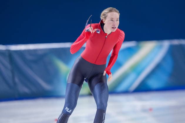 2026-02-20 - Milano Cortina 2026 Winter Olympics 1500m Women MILAN, ITALY - FEBRUARY 20: Ragne Wiklund of Norway during the 1500m Women on day 16 of the Milano Cortina 2026 Winter Olympics at the Milano Speed skating, Eisschnelllauf Arena on February 20, 2026 in Milan, Italy Milan Milano Speed Skating Arena Italy Content not available for redistribution in The Netherlands directly or indirectly through any third parties. Copyright: xAndrexWeeningx
