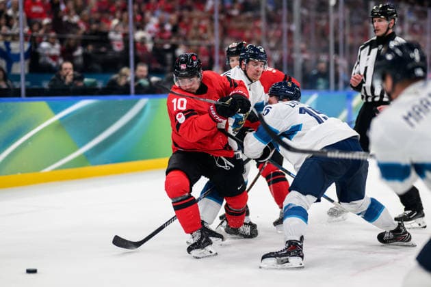 260220 Nick Suzuki of Canada and Anton Lundell of Finland in the men s Ice hockey, Eishockey semifinal between Canada and Finland during day 14 of the 2026 Winter Olympics on February 20, 2026 in Milan. Photo: Joel Marklund BILDBYRAN kod JM CS0887 ishockey ice hockey Olympic Games, Olympische Spiele, Olympia, OS olympics winter olympics os ol olympiska spel vinter-os olympiske leker milano cortina 2026 milan cortina 2026 milano cortina 2026 olympic games milano cortina 2026 winter olympic games milano cortina-os milano cortina-ol vinter-ol 14 bbeng finland canada kanada *** 260220 Nick Suzuki of Canada and Anton Lundell of Finland in the men s ice hockey semifinal between Canada and Finland during day 14 of the 2026 Winter Olympics on February 20, 2026 in Milan Photo Joel Marklund BILDBYRAN kod JM CS0887 ishockey ice hockey olympic games olympics winter olympics os ol olympiska spel vinter os olympiske leker milano cortina 2026 milan cortina 2026 milano cortina 2026 olympic games milano cortina 2026 winter olympic games milano cortina os milano cortina ol vinter ol 14 bbeng finland canada kanada  Copyright: JOELxMARKLUND BB260220JM024