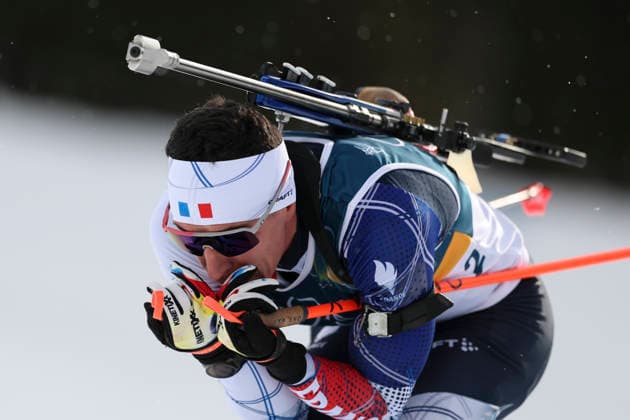 (260220) -- ANTERSELVA, Feb. 20, 2026 -- Quentin Fillon Maillet of France competes during the biathlon men s 15km mass start event at the 2026 Milan-Cortina Winter Olympics in Anterselva, Italy, Feb. 20, 2026. ) (MICO2026)ITALY-ANTERSELVA-OLYMPIC Winter games, Winterspiele,Spiele, Summer games BIATHLON-MEN S 15KM MASS START ZhangxTao 