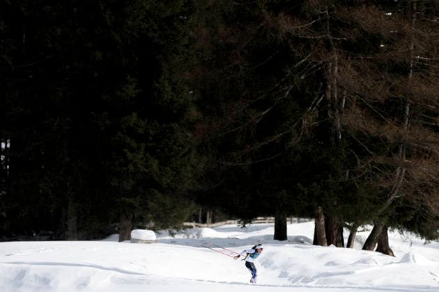 (260220) -- ANTERSELVA, Feb. 20, 2026 -- Quentin Fillon Maillet of France competes during the biathlon men s 15km mass start event at the 2026 Milan-Cortina Winter Olympics in Anterselva, Italy, Feb. 20, 2026. ) (MICO2026)ITALY-ANTERSELVA-OLYMPIC Winter games, Winterspiele,Spiele, Summer games BIATHLON-MEN S 15KM MASS START ZhangxTao 