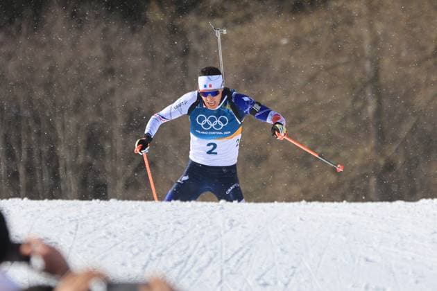 Jeux Olympiques d hiver Milan Cortina PHOTOPQR LE COURRIER PICARD Haslin ; Anterselva ; 20 02 2026 ; 20 02 26 Jeux Olympiques d hiver Milan Cortina - Winter Olympics games Milano Cortina Biathlon mass start hommes Quentin Fillon Maillet Photo Fred Haslin *** Local Caption *** Anterselva Sud Tyrol France  Copyright: xPHOTOPQR LExCOURRIERxPICARD MAXPxHaslinx 20260220LCP4426 20260220LCP4426