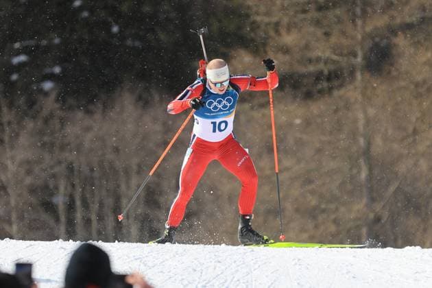 Jeux Olympiques d hiver Milan Cortina PHOTOPQR LE COURRIER PICARD Haslin ; Anterselva ; 20 02 2026 ; 20 02 26 Jeux Olympiques d hiver Milan Cortina - Winter Olympics games Milano Cortina Biathlon mass start hommes Johannes Dale (Nor) champion olympique Photo Fred Haslin *** Local Caption *** Anterselva Sud Tyrol France  Copyright: xPHOTOPQR LExCOURRIERxPICARD MAXPxHaslinx 20260220LCP4429 20260220LCP4429